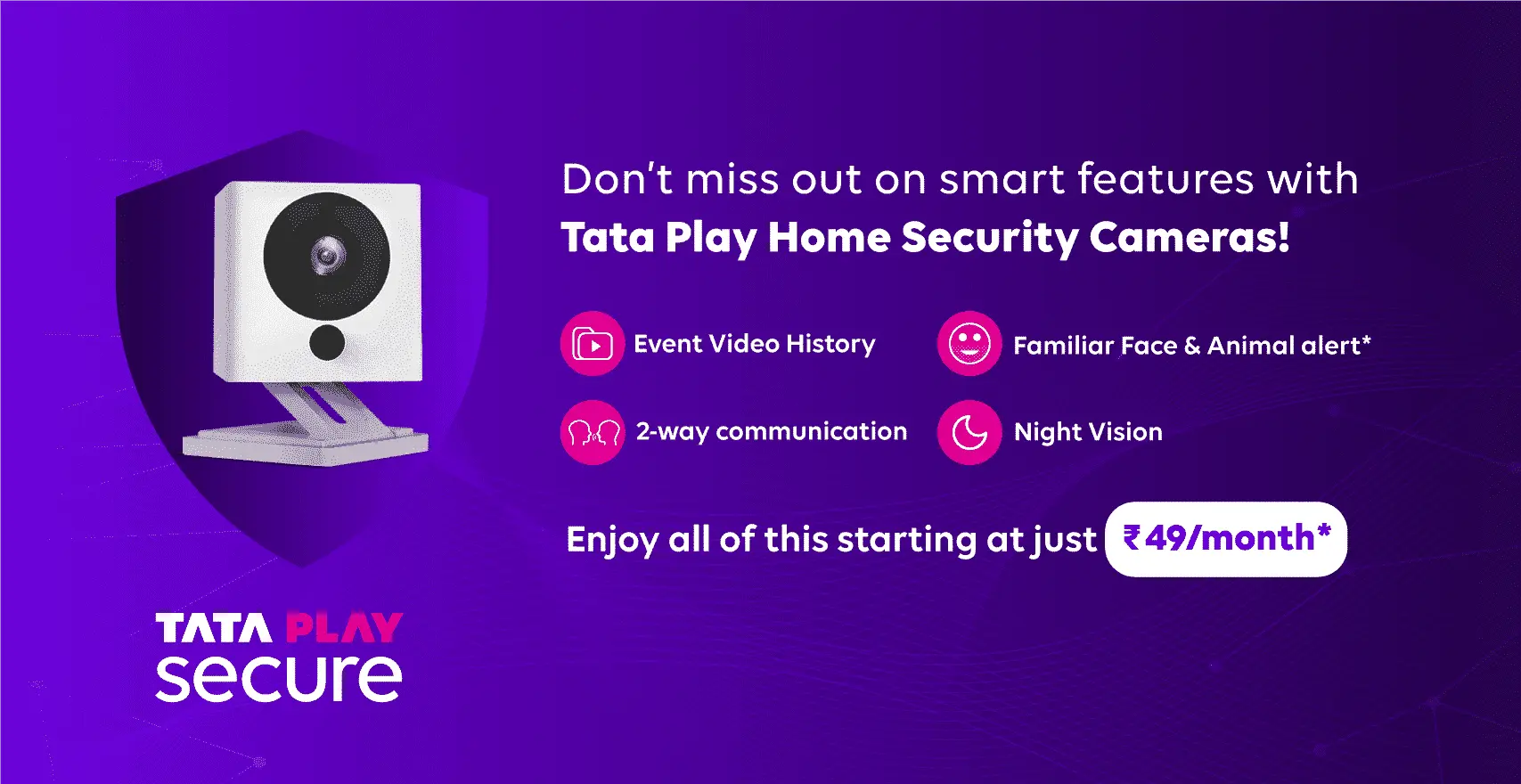 Tata Play Home Security Cameras